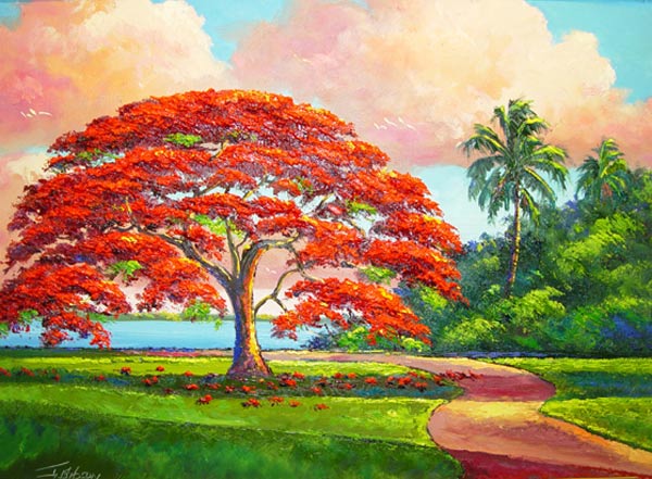 Florida-Highwaymen-painter-James-Gibson-Poinciana_04
