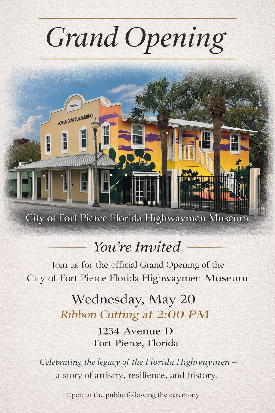 city-of-fort-pierce-florida-highwaymen-museum-grand-opening